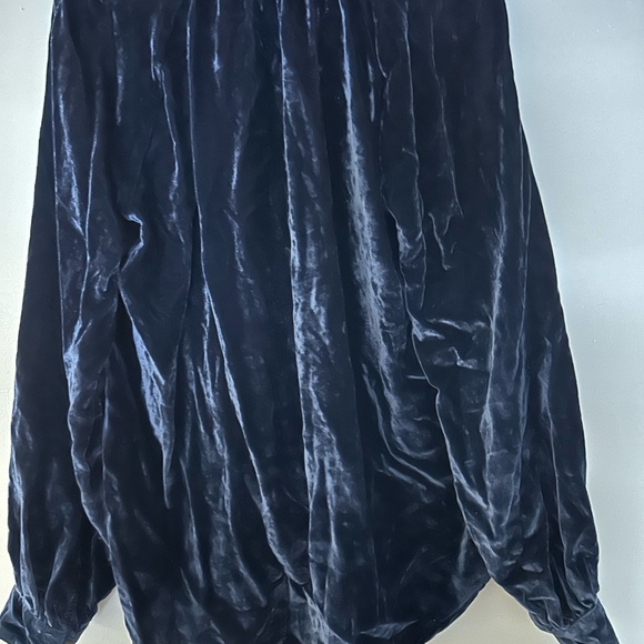 Pilcro Blue Velvet Top L - Picture 2 of 3